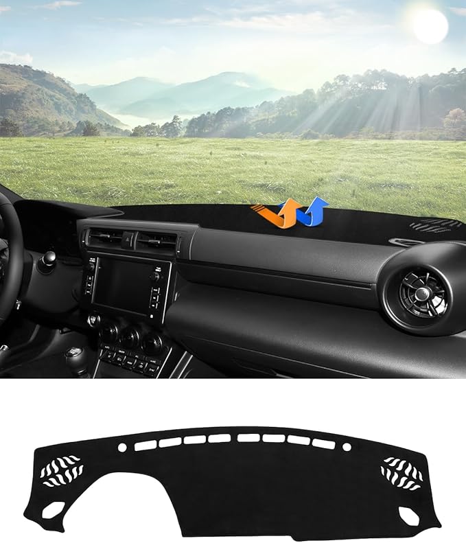 Autorder Dashboard Cover Mat for Toyota GR86/Subaru BRZ 2022-2025 2026 Accessories Dash Cover Flannel Dash Mat Sunshade Glare UV Rays Protector