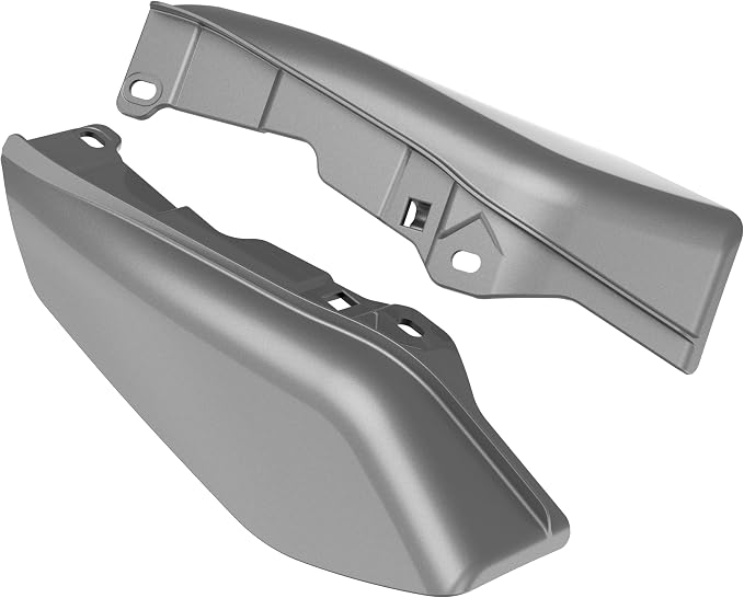 Color - Matched Mid Frame Air Deflectors Heat Shield, Perfectly Fit for Harley Touring Models 2009-2026 Charcoal Grey