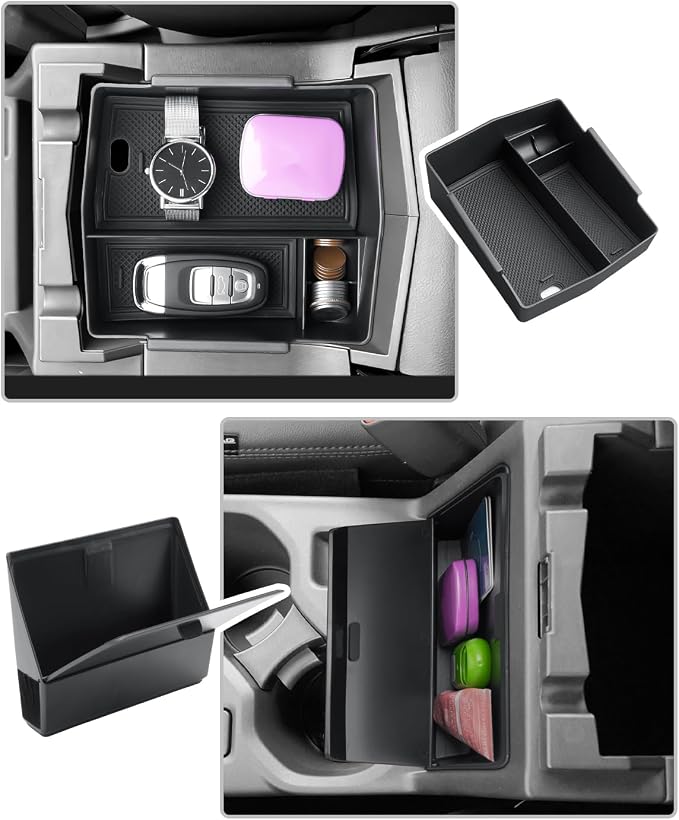 CDEFG 4Pcs for 2025 Subaru Forester Center Console Organizer, for 2025 Subaru Forester Touring Limited Sport Premium Accessories Middle Console Armrest Storage Box(Not for 2025 Models)