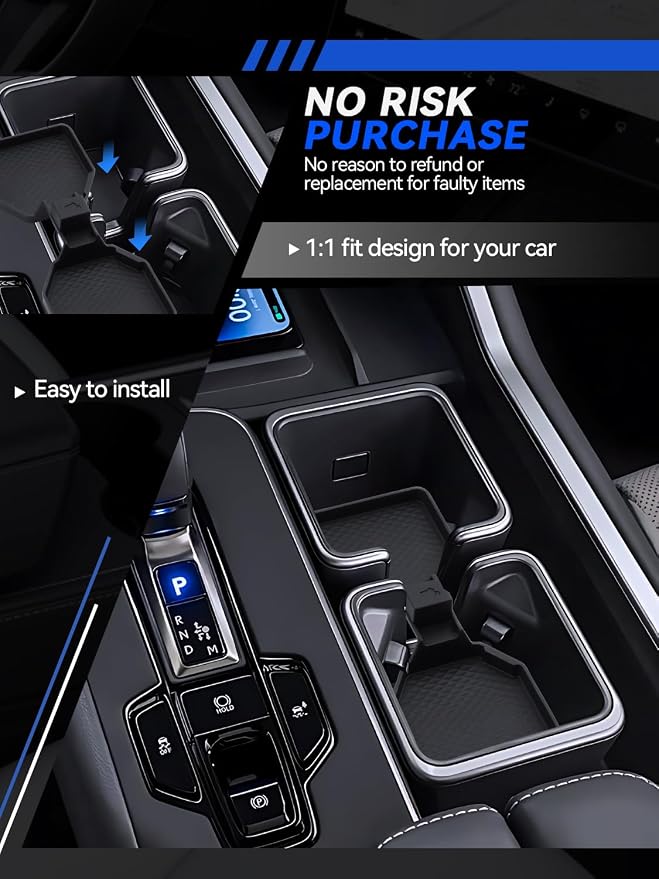 for TX Cup Holder Liner 2024 2025 2026 Lexus TX350/TX500h+ /TX550h Accessories Non-Slip Silicone Material Anti-Rattle Anti-Dust Cup Holder Coaster Liner Mat