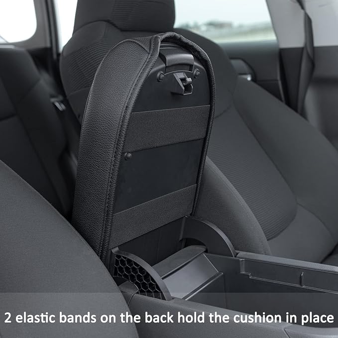JDMCAR Center Console Tray Organizer (Blue Trim) and Center Console Cushion Compatible with RAV4 2022 2021 2020 2019 Accessories