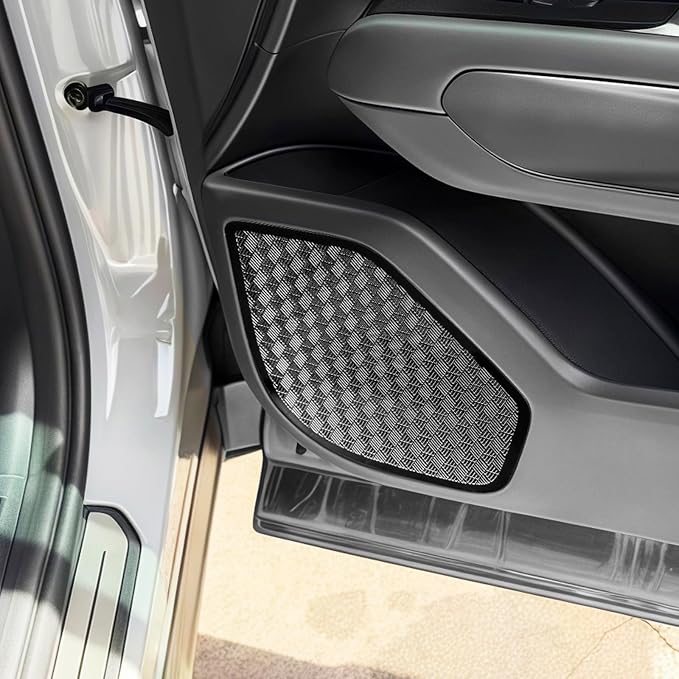 YOUTOOCAR Stainless Steel Door Speaker Decoration Covers Trim Compatible with Kia Telluride 2026 Accessories (Black)