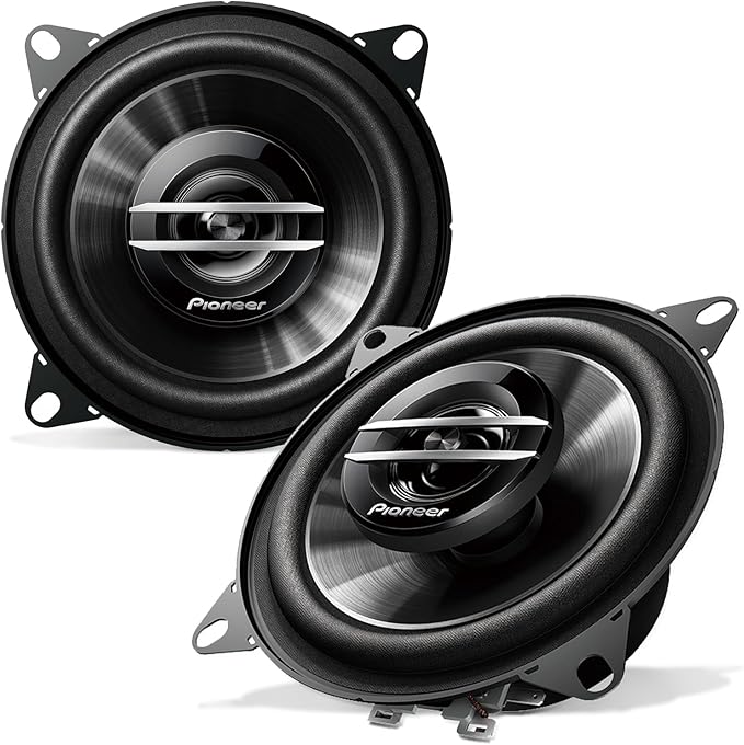 PIONEER G-Series TS-G1020S 4” 2-Way Speakers (Pair) – 210W Max, Crisp Highs + Clear Vocals, Great Stock Replacement, High-Efficiency Speaker Designed for OEM Power