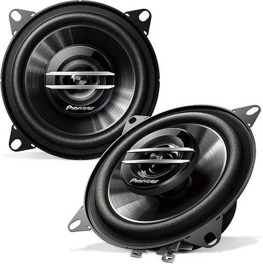 PIONEER G-Series TS-G1020S 4” 2-Way Speakers (Pair) – 210W Max, Crisp Highs + Clear Vocals, Great Stock Replacement, High-Efficiency Speaker Designed for OEM Power
