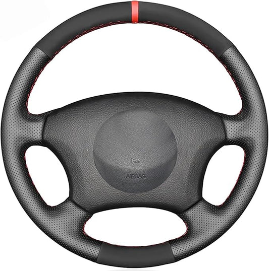 Loncky Leather Steering Wheel Cover for Toyota 4Runner 2003-2009 / Tacoma 2005-2011 /Tundra 2003-2006 /Sienna 2004-2010/Highlander 2004-2007 /Sequoia 2003-2007 /Camry 2005 2006 /Land Cruiser 2003-2007