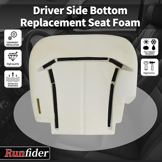 Driver Front Bottom Seat Foam Pad Cushion accessories replacement fit for Chevy Silverado Tahoe Suburban Avalanche Yukon GMC Sierra seat covers 1999 2000 2001 2002