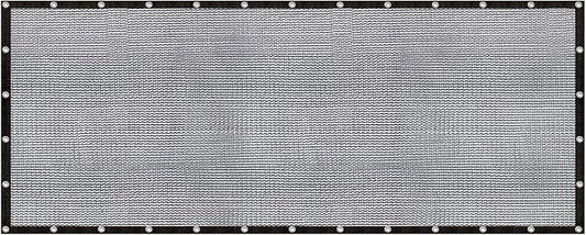 Cool Area 60-70% Shade Cloth 8x20FT Heavy Duty Knitted Mesh Tarp with Grommets Mesh Screen for Patio Canopy Garden Porch Greenhouse Pools Dog Kennel Black