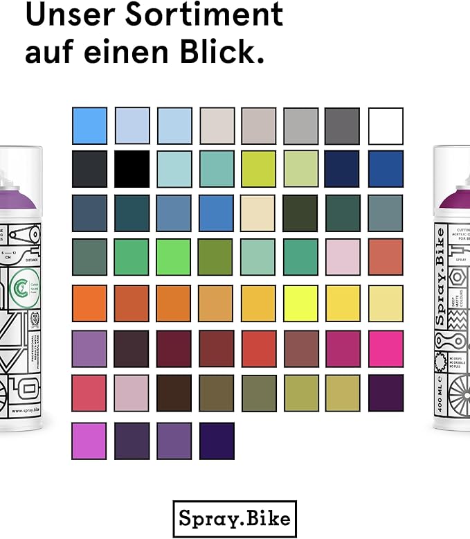 Spray.Bike Spray Paint - Black Friars | Designed Mainly for Bicycles | Multi-Use Acrylic Spray Paint for Metal, Plastic | High Coverage Bike Paint, 400ml