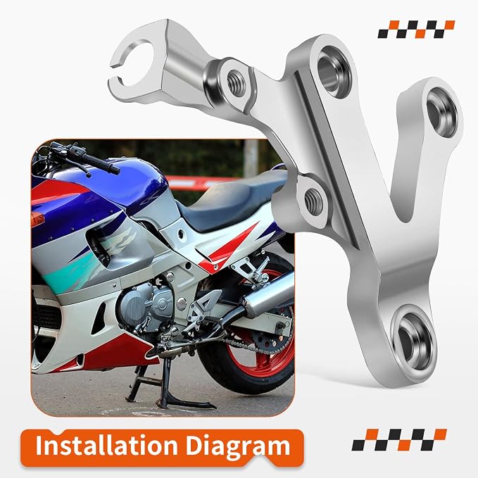Right Footpeg Bracket For Kawasaki Ninja ZX-6R ZX600 Ninja ZX-9R ZX900 1998-2003 ZZR 600 2005-2008 35011-1875