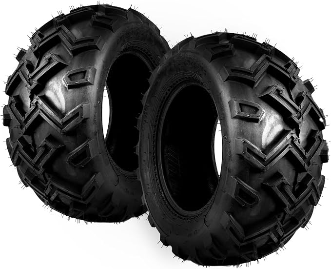 25x10-12 ATV Tires, 25x10-12 All Terrain Tires 6 PR, for Mud, Sand, and Off-Road Trails, 2 Pack Tubeless, Z-130