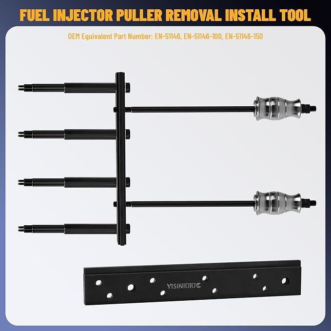 Rail Assembly Replacer Master Tool Kit for GM Opel、Vauxhall & MG 1.0L, 1.4L, 1.5T, 1.6L Engines - EN-51146 EN-51146-100 EN-51146-150.Fuel Injector Disassembly Tool for Buick