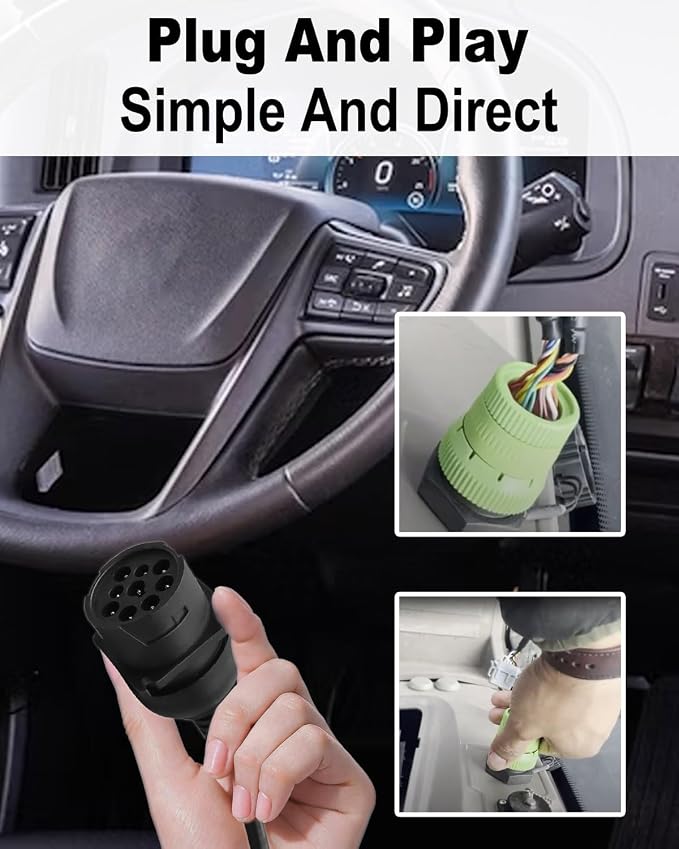 CAN 3-CAN 1 Crossover Cable Fit for Paccar Peterbilts Kenworths Cummins Engines 2016 and Newer
