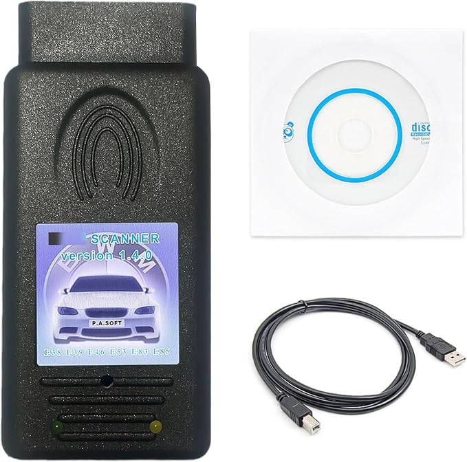 for BMW Scanner 1.4.0 Programmer V1.4 Eeprom Programmer Code Reader Work for BMW E46,E38,E39,E53,E83,E85 Vehicle Fit ECU Programming Tool OBD2 Scanner Diagnostic Tool(Only Support Windows XP)