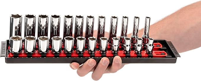 TEKTON 3/8 Inch Drive 6-Point Socket Set, 42-Piece | SHD91218