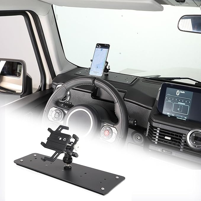 Car Central Control Multi-Function Phone Bracket Compatible with Ineos Grenadier 2020-2026 Dash Panel Track Cell Phone Holder Insert Accessories (Type D, Style B)