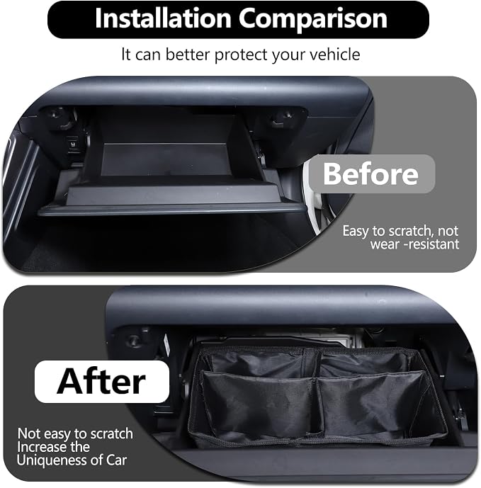 Car Glove Box Organizer Dividers Compatible with Subaru BRZ/Toyot@ GT86 2022-2025 Center Console Glove Box Divider Insert Storage Bag Glove Box，Compartment Storage Bag Organizer Accessories