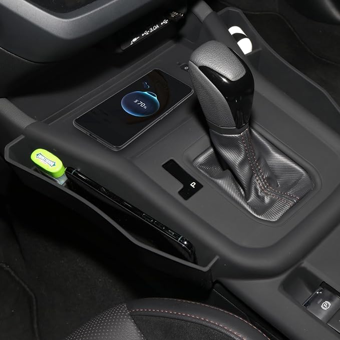 HIGH FLYING Car for Subaru Forester 2025 2026 Center Console Gear Shift Panel Silicone Rubber Overlays Protector Cover Organizer Storage Box 1PC (ONLY Fit LHD, NOT Fit Wilderness)