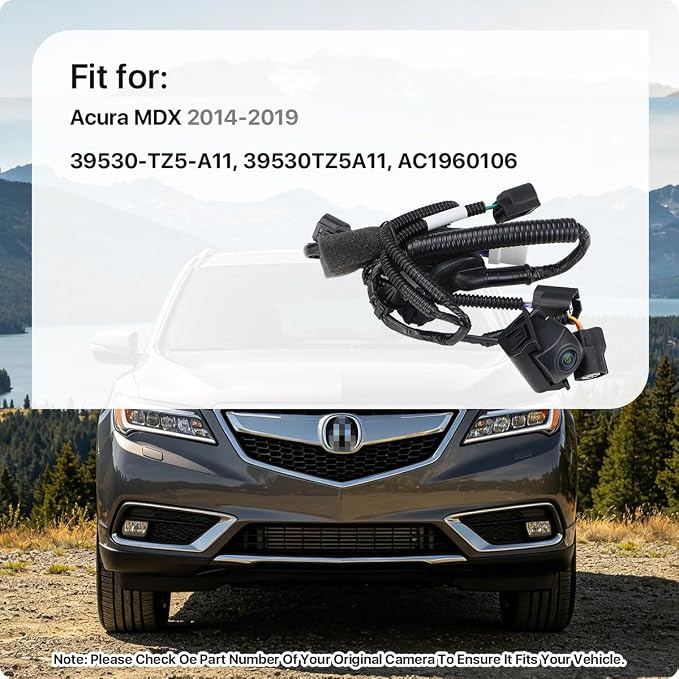 39530-TZ5-A11 Rear View Camera Replacement for Honda Acura MDX 2014-2019, OE Backup Cam Replaces 39530TZ5A11, AC1960106 by GreenYi