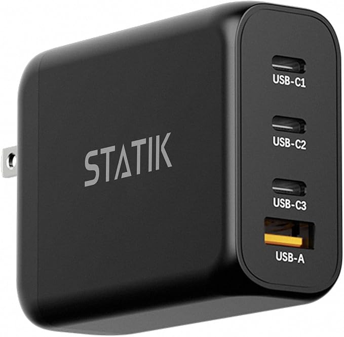 STATIK GaN Charger (100W) & GloboCharge Travel Adapter 12W