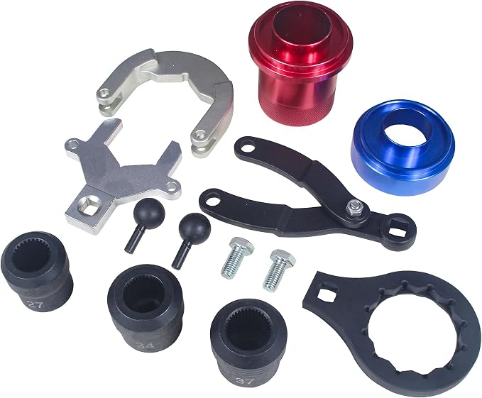 Rear Drive Axle Differential Installer Remover Tool Kit Compatible With BMW M2 M3 M4 M5 E70 E71 E82 E90 E91 F12 F13 X3 X5 7 Series Replace 335040 335050 335060 335080 with 27/34/37 Teeth Socket