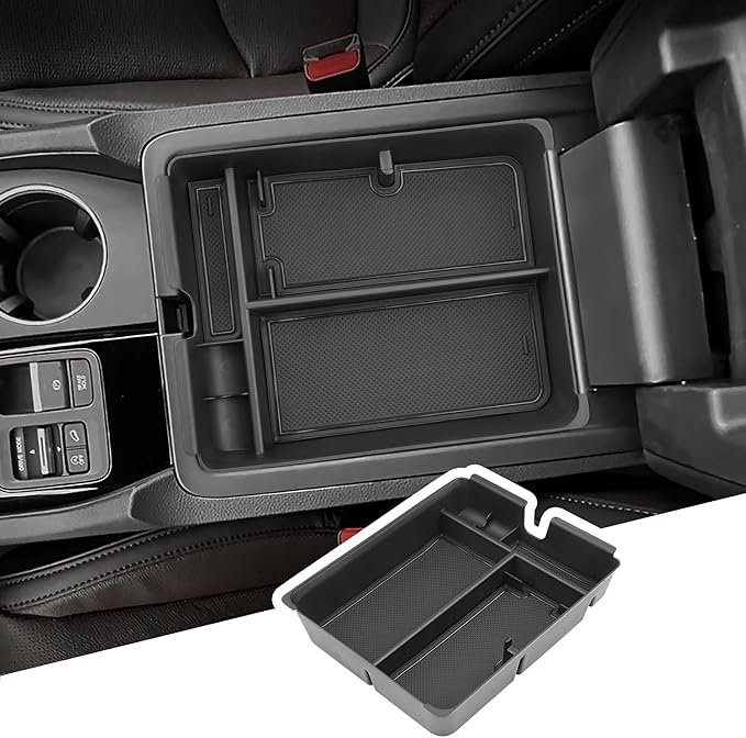BIBIBO 2026 Pilot Center Console Organizer for 2026 Honda Pilot Sport/EX‑L/Touring/TrailSport/Elite/Touring Blackout/Black Edition Console Tray 2026 Honda Pilot Insert Glove Pallet Organizer