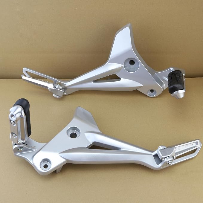Minho 6061 High Strength Aluminum Alloy Motorcycle Footpegs Assembly Right&Left Side Fit for 2013-2016 Honda Grom MSX 125 SF