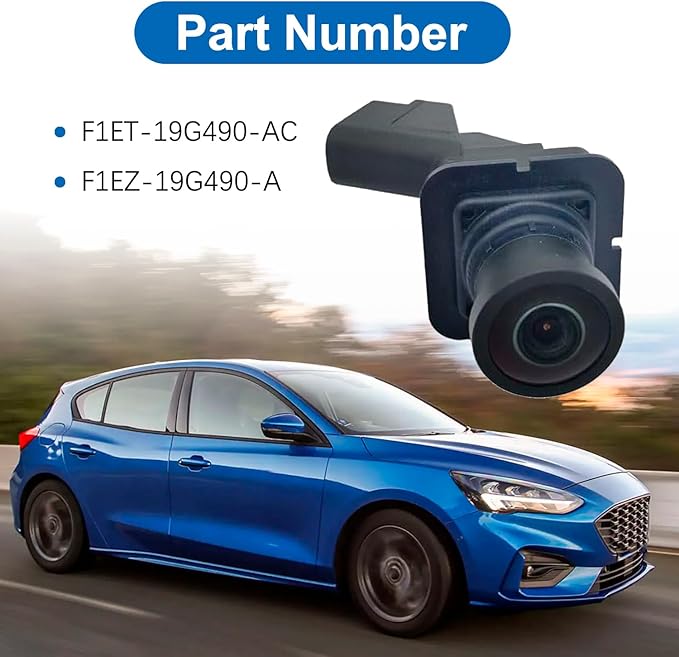 Rear View Backup Assist Camera Replacement for Focus 2015 2016 2017 2018 F1ET-19G490-AC F1EZ-19G490-A