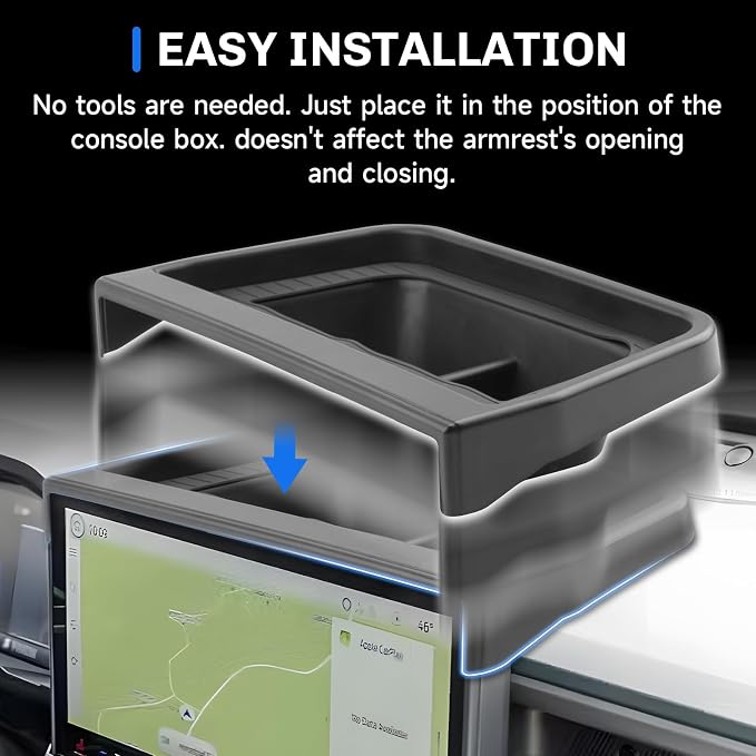 SXCY for 2025 2026 Ford Maverick Dashboard Organizer Tray for 2025 2026 Ford Maverick Accessories Screen Back Tray 2025 2026 Maverick Behind Dash Console Organizer Tray