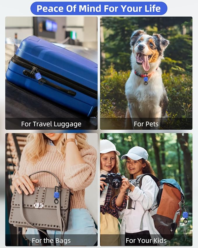 ExtreLife Keychain, Works with Apple Find My, Bottle Opener, Carabiner Car Key Chains with Gps Tracker