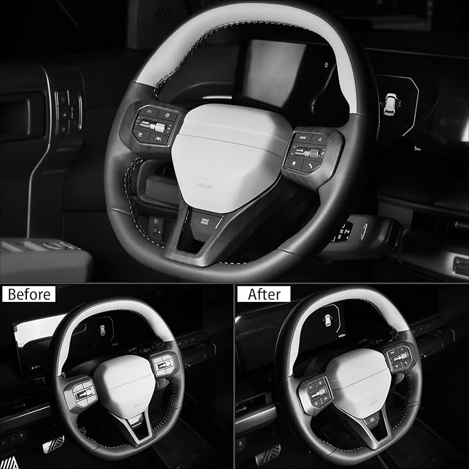 ABS Car Steering Wheel Frame Cover Compatible with Kia K4 GT GT-Line 2025 Kia EV6 GT-Line 2025 Kia EV3 GT-Line Kia EV4 GT-Line Accessories (Wood Grain Style)