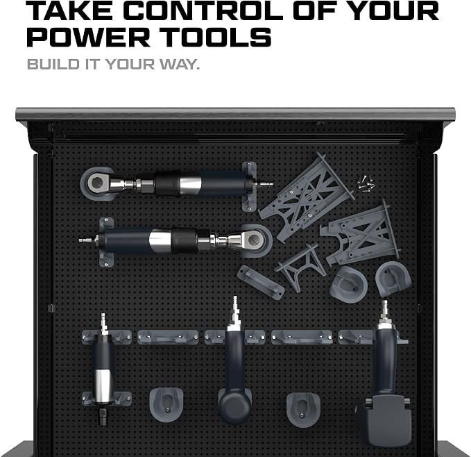 Modular Tool Organizer Bundles - Tool Box, Socket Organizer & Wall Panel Organization System for Toolbox, Kit & Garage Storage - POWER TOOL BUNDLE