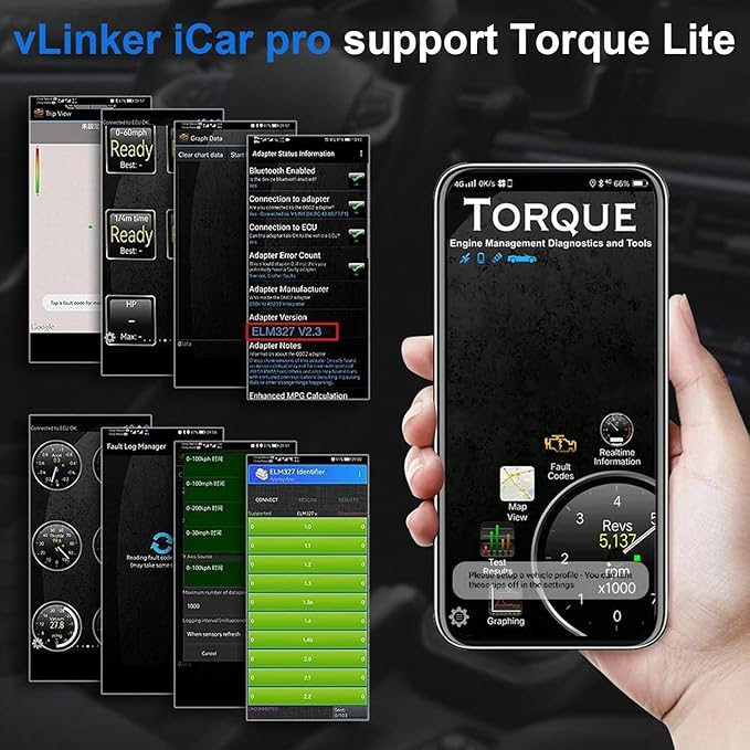 iCar Pro Mini OBD2 Bluetooth Scanner for iOS/Android OBD Adapter Car Diagnostic Code Reader Scan Tools