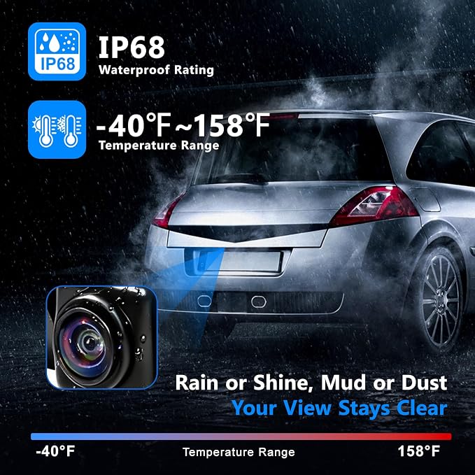 Rear View Backup Camera Compatible with Chevy Silverdo 2016-2019 for GMC Sierra 1500 2500 3500 Park Assist Reverse Replaces 84062896 23363727
