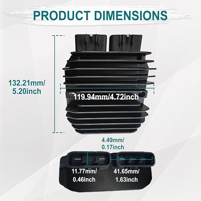 QYMOTO 0800-177000-30000 and 9DSV-151000-4000 Voltage Regulator Rectifier Compatible with CFMOTO Zforce 950 ZFORCE 800 TRAIL,UFORCE 600 1000,CFORCE 600 800 1000(2020+)