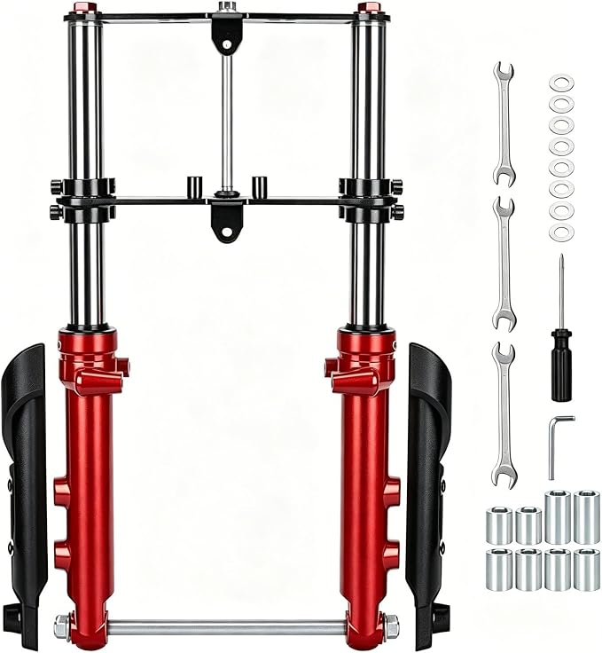 Mini Bike Front Forks Suspension Kit Compatible with Coleman CT100U Baja DB30 Monster Mega Moto MMB80 MMB105 80cc 105cc Motovox MBX10 MBX11 GMB100 TrailMaster Storm 200 Minibike Parts