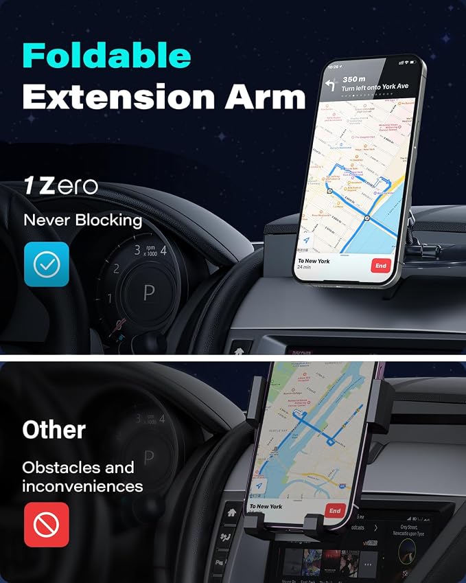 1Zero for Magsafe CD Phone Holder for Car [17 Strong Magnets] Magnetic CD Player Phone Mount, Hollow Socket CD Slot Phone Mount for iPhone 17 16 15 14 13 12 Series Pop Grip Ring Holder Magsafe Case