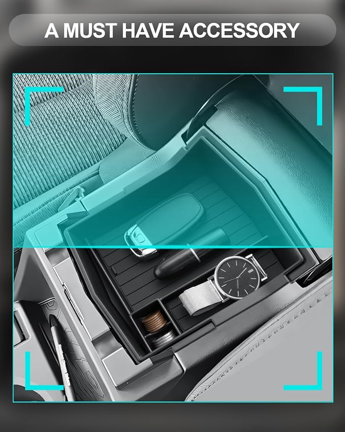 CDEFG for 2025 Subaru Forester Center Console Organizer, 2025 Subaru Forester Touring Limited Sport Premium Accessories Middle Console Armrest Storage Box (NOT FOR 2025 Wilderness)