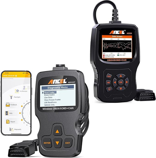 ANCEL AD310 AD530 OBD2 Scanner Bluetooth, Code Readers for Car Check Engine Light Automotive Scanner