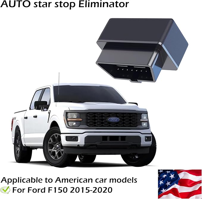 Auto Start Stop Eliminator - Easy-Install Autostop Eliminator Made for 2015-2020 Ford F150 F250 F350 F450 F550 F650 - Compatible Ford F150 Accessories