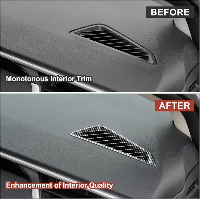 Carbon Fiber Front AC Air Vent Cover Compatible with Toyota Corolla 2020–2026 & Corolla Hatchback 2019–2026