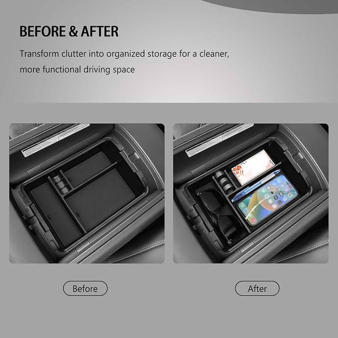 Center Console Organizer for 2026 Hyundai Palisade for 2026 Palisade (Calligraphy, Hybrid Calligraphy) Accessories (Only for 7-Seat)