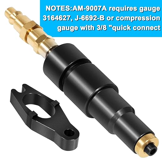 9007A 9007 Compression Test Adapter (Used with J-6692-B Compression Test Gauge) Suitable for 24V Cummins 1998-1/2 to Current 5.9 6.7 Liter Diesel