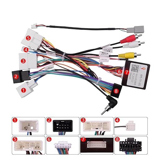 16PIN Car Radio Wiring Harness for Toyota Camry Sienna Corolla Avalon Tacoma 2018+ RAV4 2020, Aftermarket Stereo Wire Harness with CANBUS Adapter Support JBL, Backup Camera, SWC