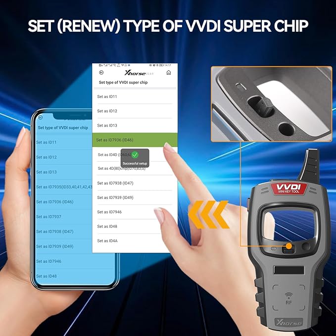 Xhorse Super Chip, XHORSE XT57B XDCST3EN VVDI Super Transponder Supports 7935, ID11, 12, 13, 46, 47, 48, 49, 4A and M-Q-B48 (Pack of 10)