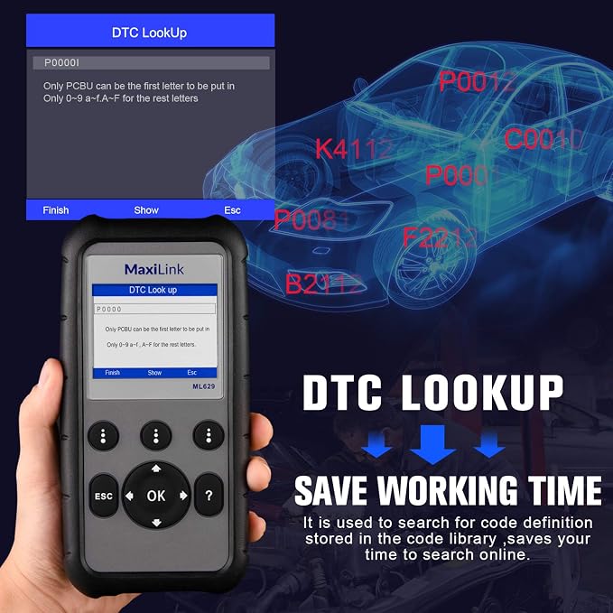 2026 New Autel ML629 OBD2 Scanner, ABS SRS Engine Transmission Diagnostic Scan Tool, Mechanic Full OBDII Code Reader w/DTC Lookup AutoVIN, OBD2 Live Data, Up of AL619 AL629 for Professionals DIYers