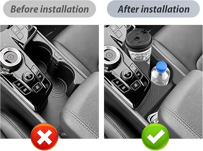 SKTU for 2026 Kia Sportage Cup Holder for 2026+ Kia Sportage Central Control Cup Holder Kia Sportage 2026 Accessories Rubber Cup Pad 2026 Sportage Non-Slip Cup Pad-Durable