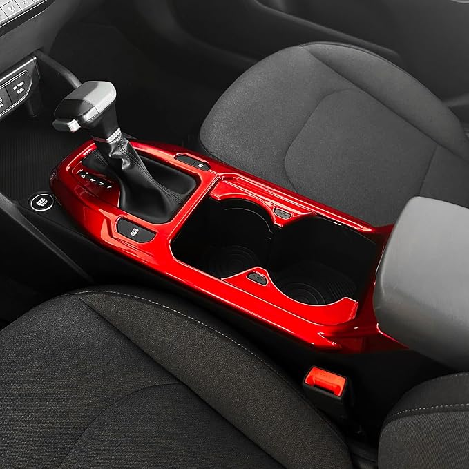 Gear Shift Panel Cover Trim Compatible with Kia K4 2025-2026 Accessories (Red)