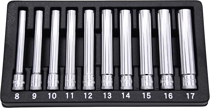 Astro Tools 4110 10pc 3/8" Drive Extra Deep Metric Socket Set