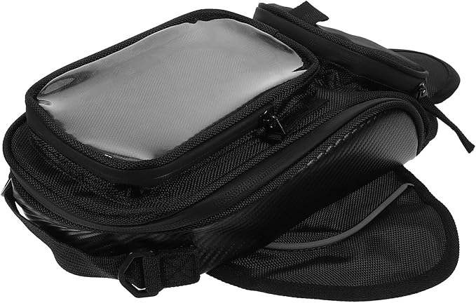 ABOOFAN Motorcycle Magnetic Tank Bag Waterproof Portable Motorcycle Accessories Bag with Earphone Hole and Navigation Storage for Riding