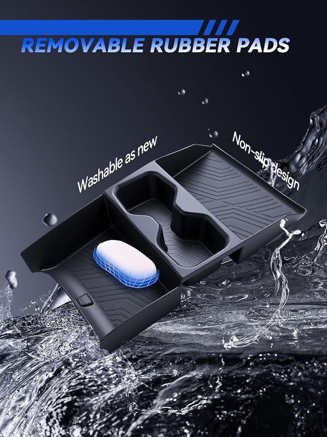 for Tucson Center Console Organizer 2025 2026 Hyundai Tucson 2.5L/Hybrid/PHEV Accessories Armrest Tray Middle Storage Box Insert Container Durable ABS Plastic